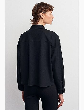 Chemise oversize en crêpe à boutons dilvin