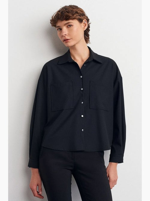 Chemise oversize en crêpe à boutons dilvin - Kiabi