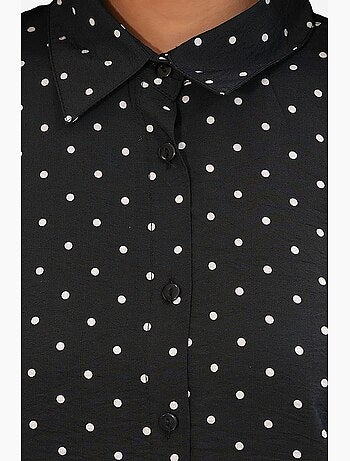 Chemise oversize en crêpe à pois bdart