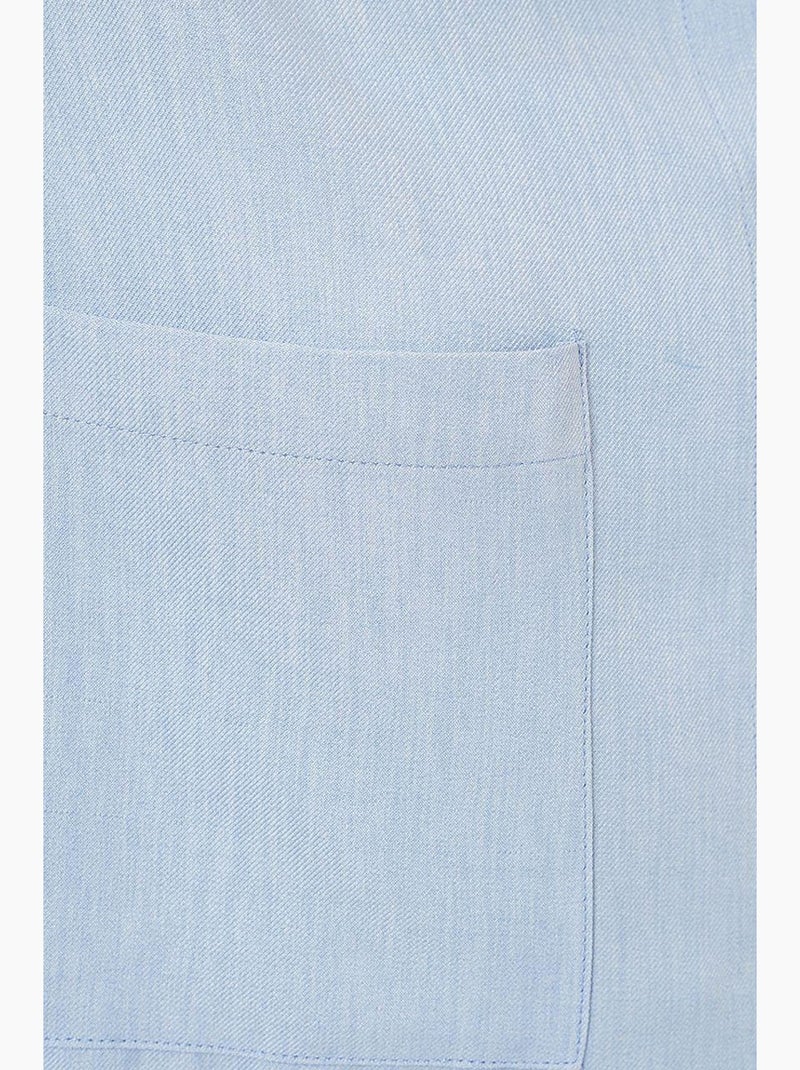 Chemise oversize en lin bdart Bleu clair - Kiabi