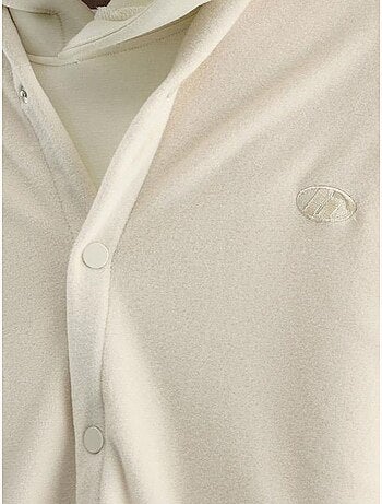 Chemise oversize en peluche tissée avec fermeture à pression giesto