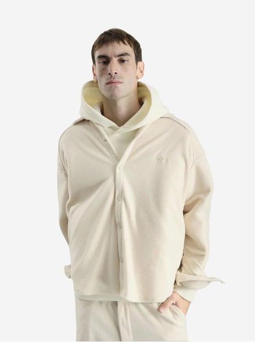 Chemise oversize en peluche tissée avec fermeture à pression giesto - Kiabi Chemise oversize en peluche tissée avec fermeture à pression giesto - Kiabi