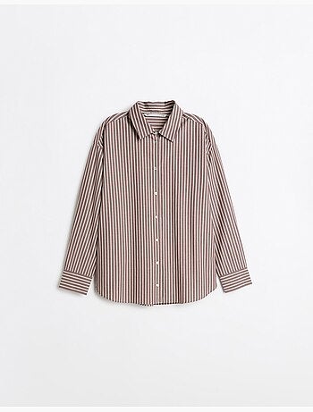 Chemise oversize en popeline, mo fashion