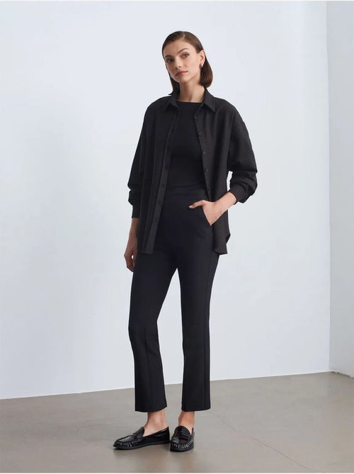 Chemise oversize longue à micro-motif dilvin - Kiabi