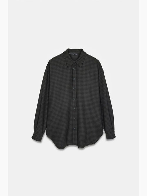 Chemise oversize longue à micro-motif dilvin - Kiabi