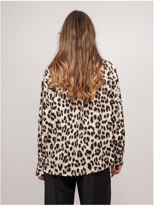 Chemise oversize motif léopard oressa - Kiabi