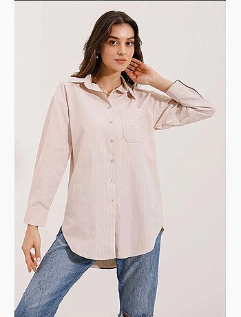 Chemise oversize rayée avec poches bdart