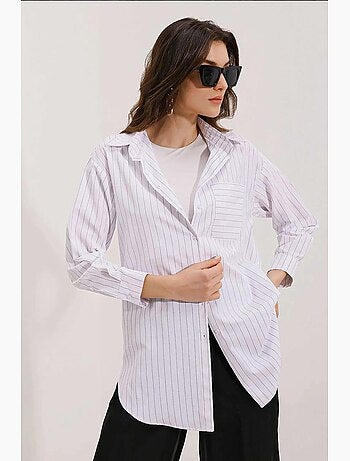 Chemise oversize rayée avec poches bdart