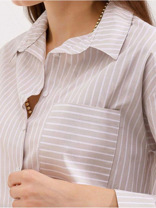 Chemise oversize rayée bdart - Kiabi