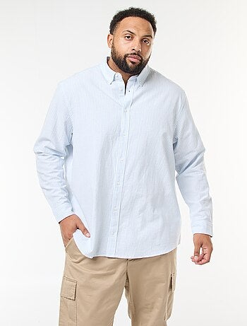 Chemise oxford à motif rayé