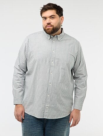 Chemise oxford à motif rayé