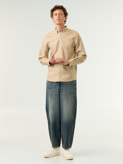 Chemise oxford à ouverture boutonnée - Kiabi Chemise oxford à ouverture boutonnée - Kiabi