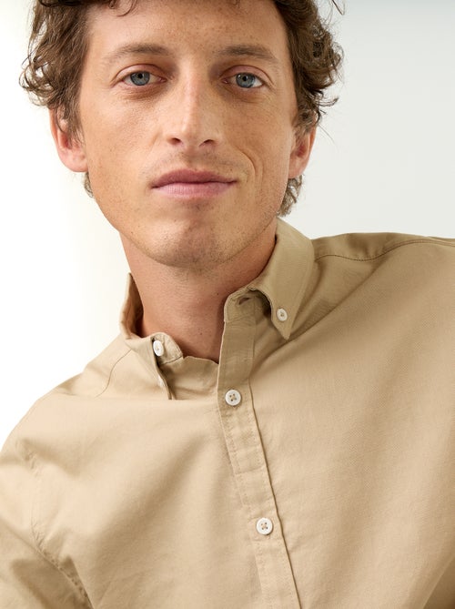 Chemise oxford à ouverture boutonnée - Kiabi Chemise oxford à ouverture boutonnée - Kiabi