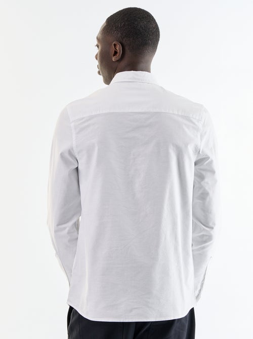 Chemise oxford à ouverture boutonnée - Kiabi Chemise oxford à ouverture boutonnée - Kiabi