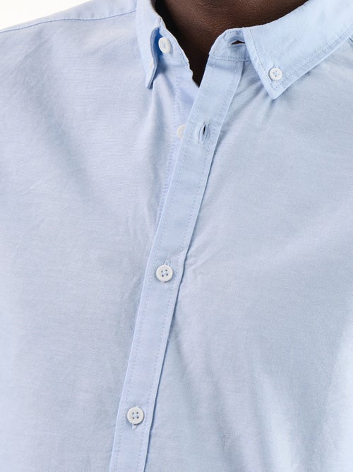 Chemise oxford à ouverture boutonnée - Kiabi