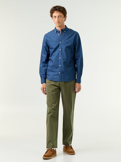 Chemise oxford à ouverture boutonnée - Kiabi Chemise oxford à ouverture boutonnée - Kiabi