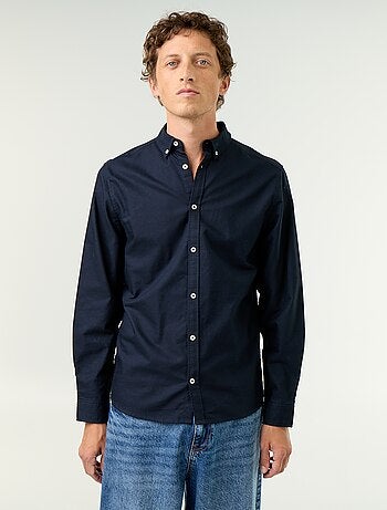 Chemise oxford à ouverture boutonnée