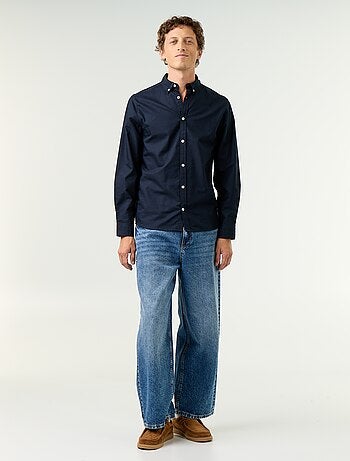 Chemise oxford à ouverture boutonnée