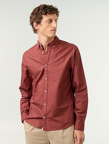 Chemise oxford à ouverture boutonnée