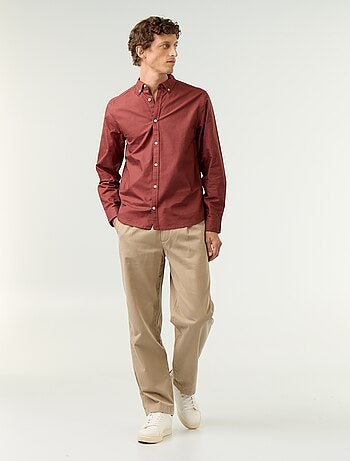 Chemise oxford à ouverture boutonnée