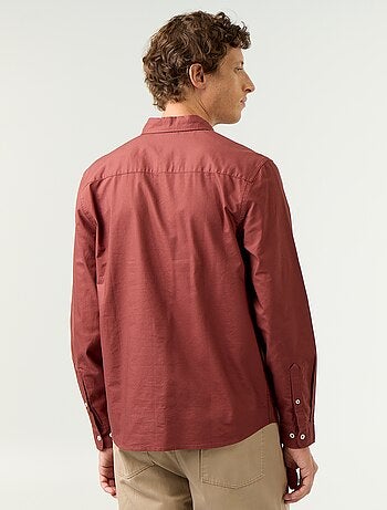 Chemise oxford à ouverture boutonnée