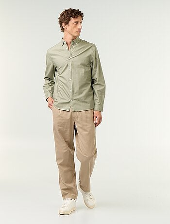 Chemise oxford à ouverture boutonnée