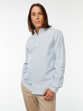 Chemise Oxford avec col mao
