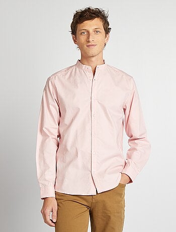 Chemise Oxford avec col mao