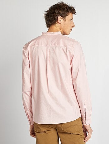 Chemise Oxford avec col mao