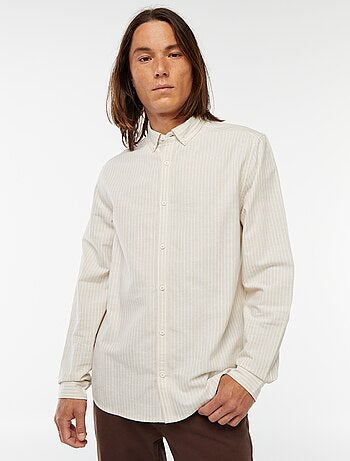 Chemise Oxford avec motif à rayures