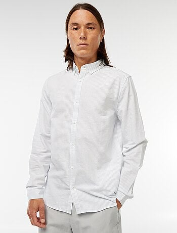 Chemise Oxford avec motif à rayures