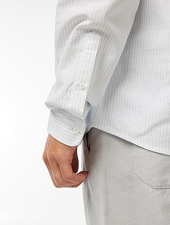 Chemise Oxford avec motif à rayures