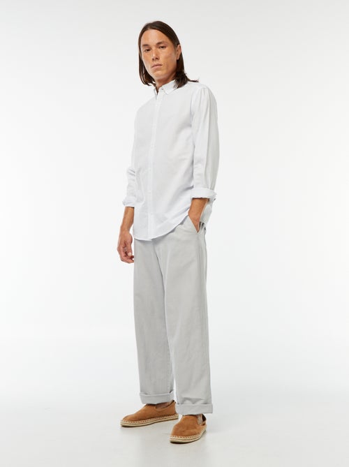 Chemise Oxford avec motif à rayures - Kiabi Chemise Oxford avec motif à rayures - Kiabi