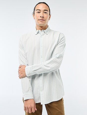 Chemise Oxford avec motif à rayures