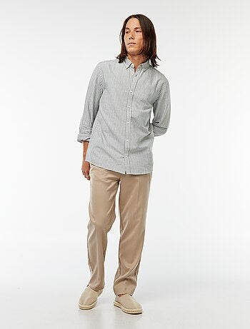 Chemise Oxford avec motif à rayures