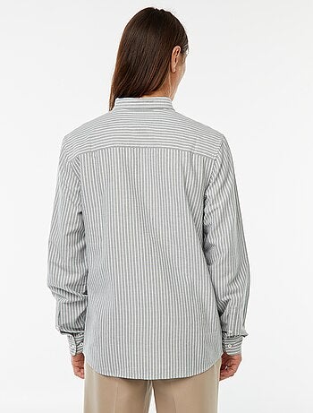 Chemise Oxford avec motif à rayures