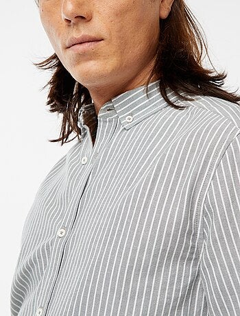 Chemise Oxford avec motif à rayures