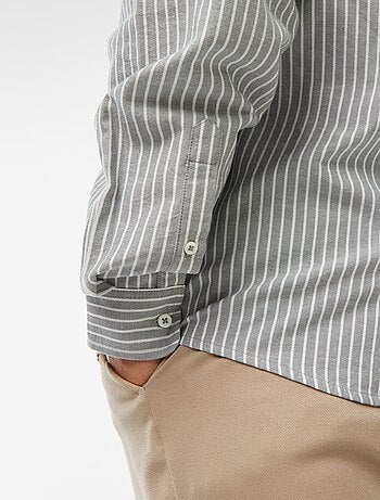 Chemise Oxford avec motif à rayures
