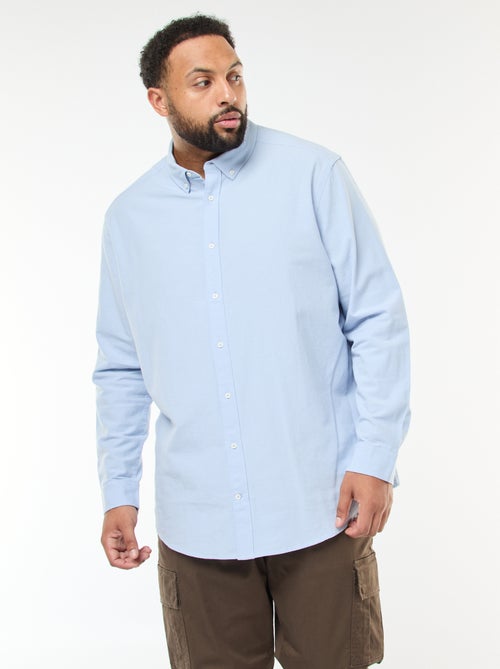 Chemise oxford droite unie - Kiabi
