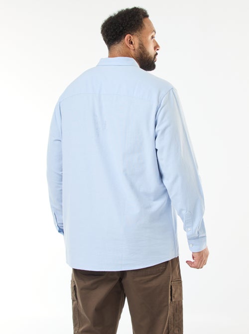 Chemise oxford droite unie - Kiabi