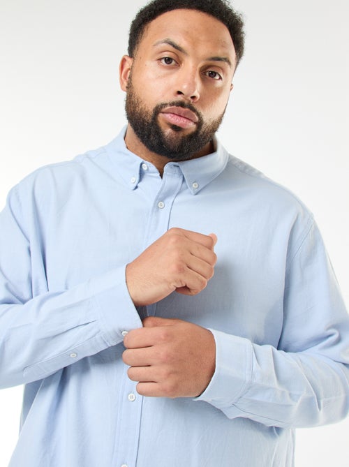 Chemise oxford droite unie - Kiabi