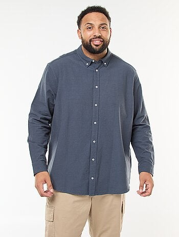 Chemise oxford droite unie