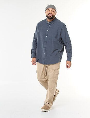 Chemise oxford droite unie