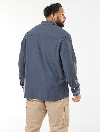 Chemise oxford droite unie