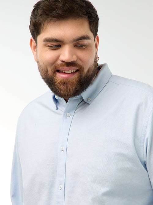 Chemise oxford droite unie - Kiabi