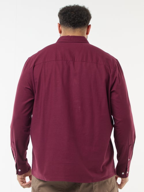 Chemise oxford droite unie - Kiabi