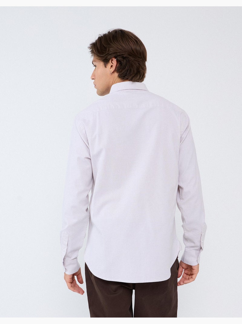 Chemise oxford, mo fashion Beige - Kiabi