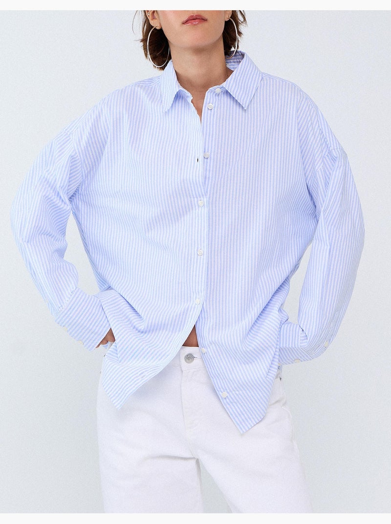 Chemise oxford, mo fashion Bleu - Kiabi
