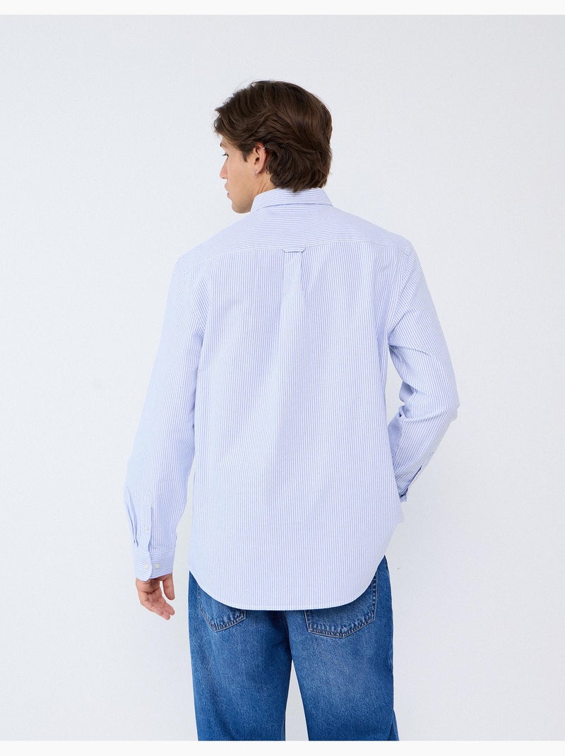 Chemise oxford, mo fashion Bleu - Kiabi