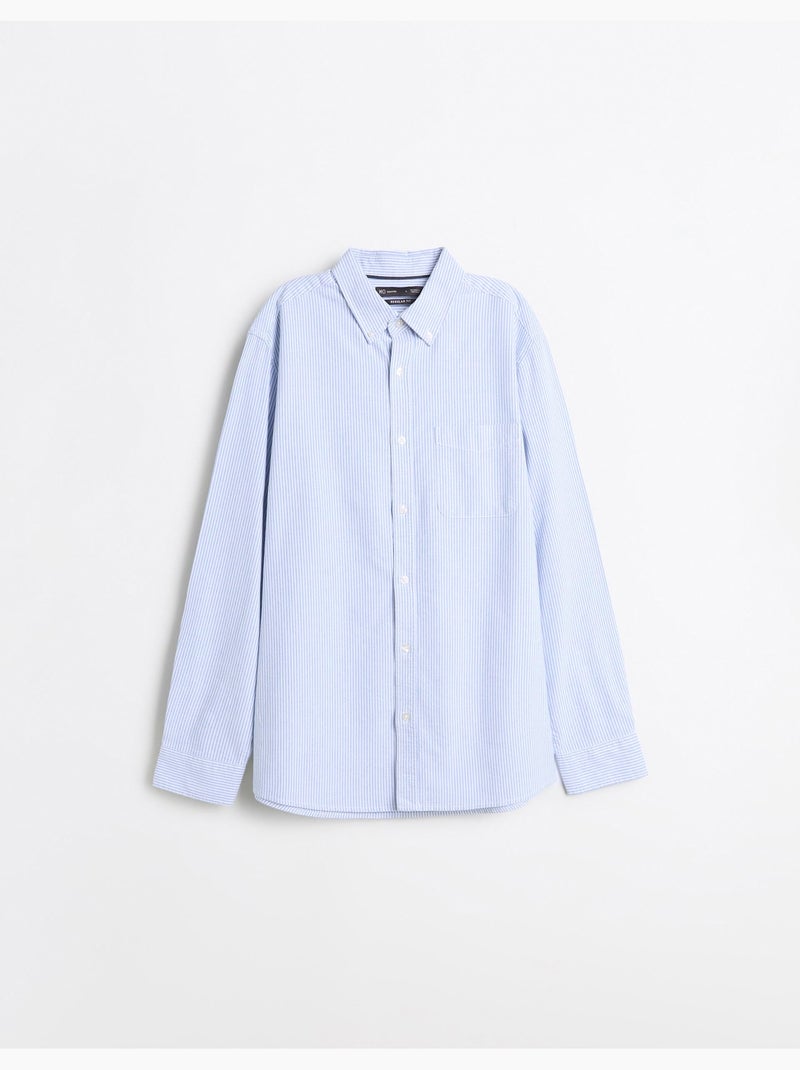 Chemise oxford, mo fashion Bleu - Kiabi